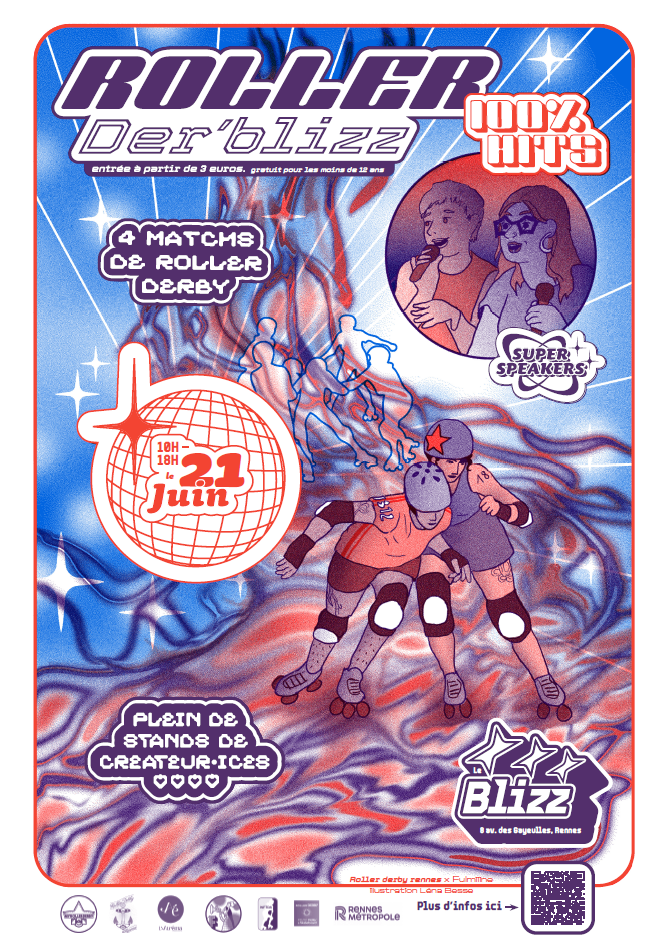 Roller Der'blizz Rennes - 21 juin 2025 - Roller Derby - Patinoire Le Blizz