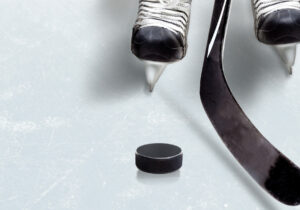 Ice Hockey Game With Copy Space